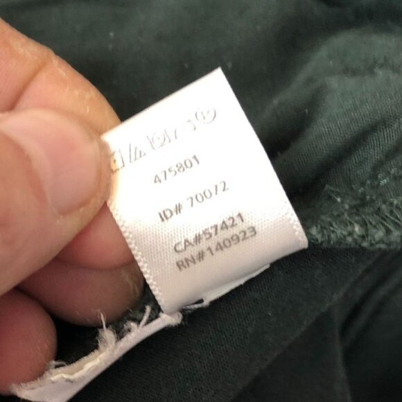 LOFT Womens Pants Size 26/2 Ankle Skinny Casual Classic Green Travel Low Rise - Picture 9 of 11